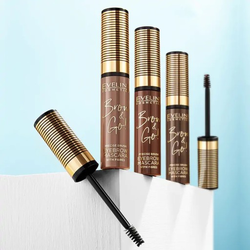 Mascara na obočie Eveline 05 Taupe Brow And Go! so Zubnou kefkou