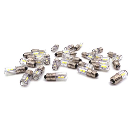 E10 LED žiarovka 6V biela 300lm