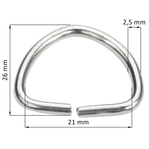 POLICA VODIČA na 21mm remeň, 10 ks. D-RING