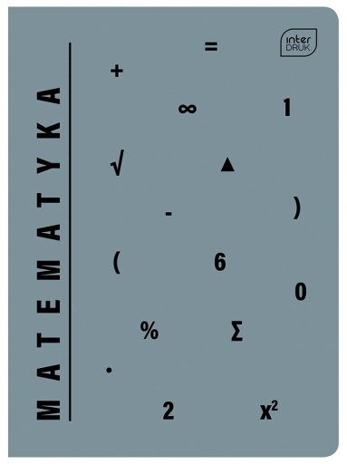 Predmetový zošit A5, 60 strán, štvorčekovaný, MATEMATIKA