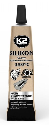 K2 VYSOKOTEPLOTNÝ SILIKÓN ČIERNY 350°C 21G