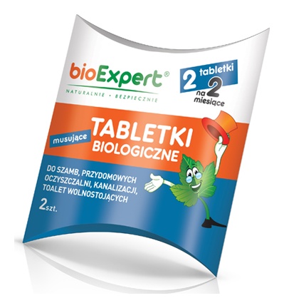 Biologické tablety do septikov, 2 kusy BIOEXPERT