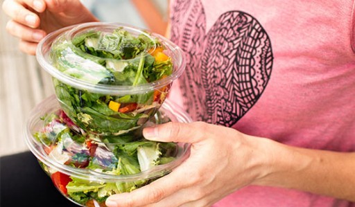 2 LITROVÁ MISKA S viečkom (1 kus) ČERVENÁ PLAST
