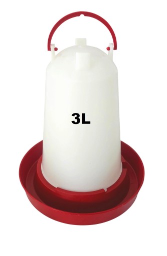 NAPÁJAČKA PRE HYDINU, 3L, SO SKRUTKOVACÍM TANIEROM S RÚČKOU