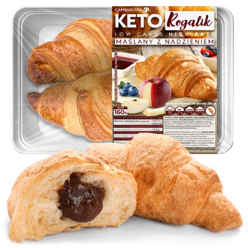 KETO maslový croissant 8X menej sacharidov CHUTNÉ!