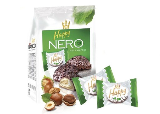 Flis Happy Nero arašidové oblátky 140 g