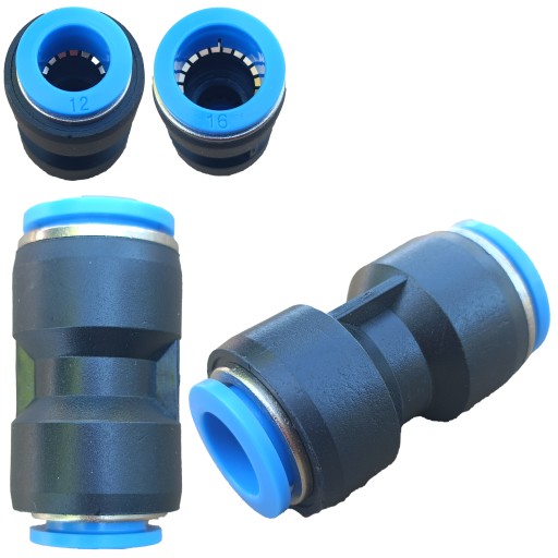 Pneumatický redukčný zásuvný konektor 16 - 12mm PG 16-12