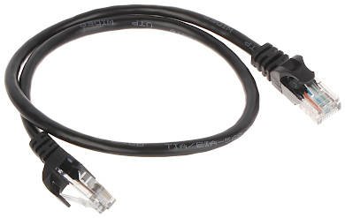 PATCHCORD RJ45/0,5-ČIERNA 0,5 m
