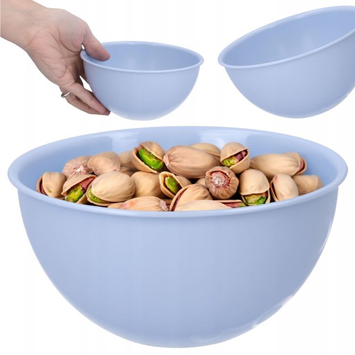 PLASTOVÁ MISKA, modrá kuchyňa, 0,75l, ideálna na ovocné maškrty