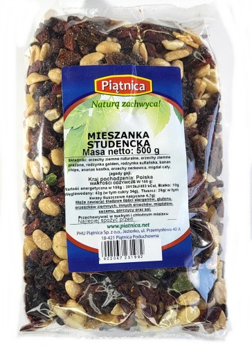 Študentská zmes 500g PIATOK