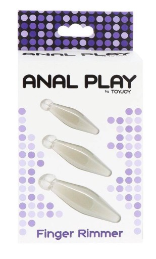 Sada 3 korkov s rukoväťou - Finger Rimmer ToyJoy