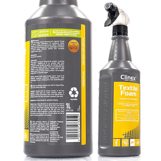 Clinex Textile Foam - Pena na čistenie čalúnenia 1l