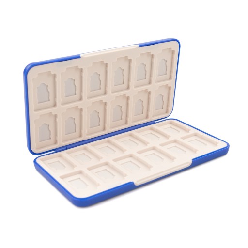 ORGANIZÁTOR POUZDRA PRE NINTENDO SWITCH OLED MICRO SD KARTU MODRÁ