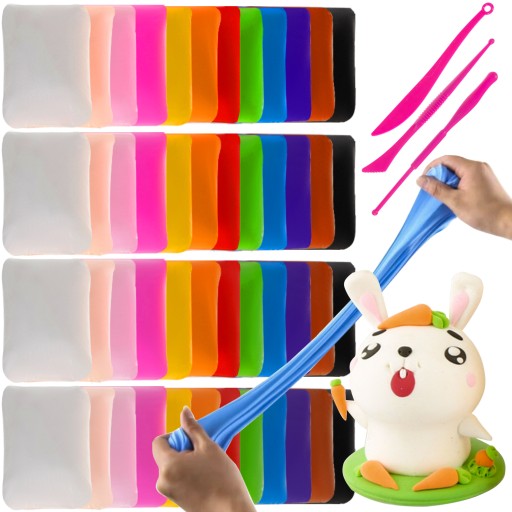 Penová hmota plastelína Polymérová hmota Magic Play súprava cesta x 48