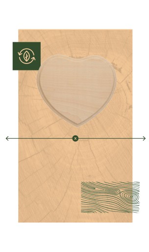 DOSKA V TVARU SRDCA, IDEÁLNA NA DECOUPAGE