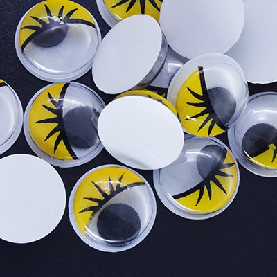 POHYBLIVÉ OČI NA DEKORÁCIU 12x3,5mm 20ks