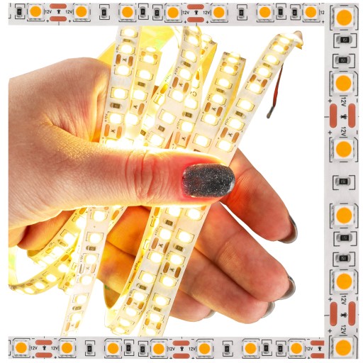 LED pás 9,6W/1m 12V 1m 100cm 480W SMD 2835 Pre osvetlenie nábytku 3 farby