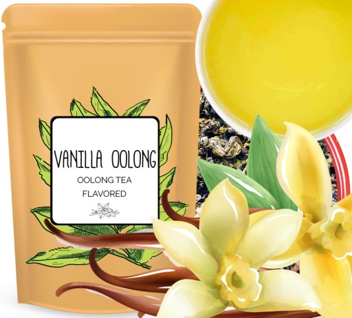 OOLONG čaj vanilka zelený čaj vanilka