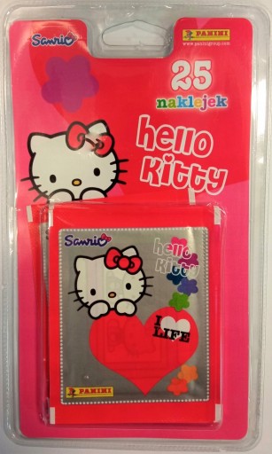 SADA NÁLEPKOV HELLO KITTY BLISTER SET 5 BALENÍ 25 KS.
