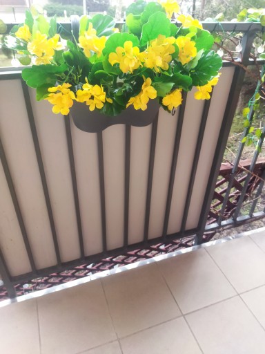 Muškáty Umelé kvety Dekorácia na balkónovú terasu
