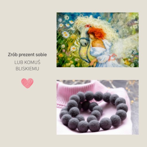 Merino vlna, sada farieb, 3 ihlice: červená