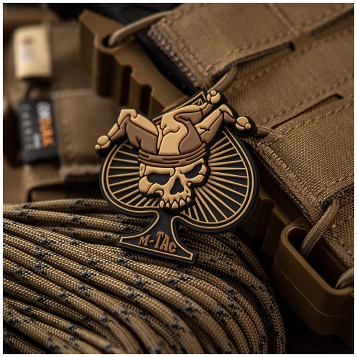 3D NÁŠIVKA ACE OF SPADES LEBEKA S KVETOVÝM ČIAPOM M-TAC BLACK/COYOT