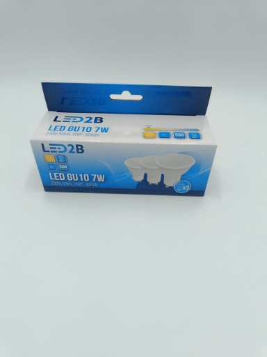 Sada LED žiaroviek GU10 7W 3000K LED2B 3PACK