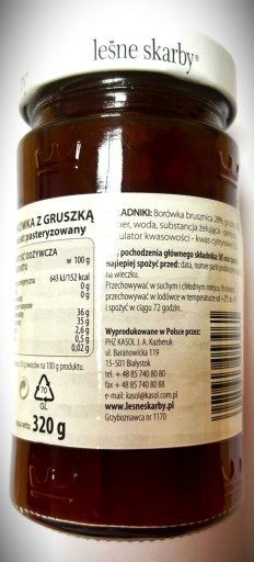HORSKÉ ČUČORICE S HRUŠKOU K MÄSO A SYRU 320g Leśne Skarby - Vysoká kvalita