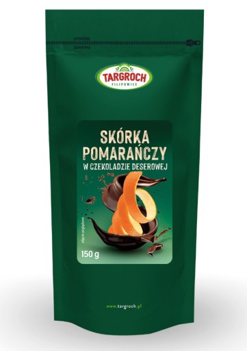 Pomarančová kôra v tmavej čokoláde 150 g Targroch