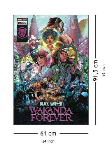 Plagát Marvel Black Panther Wakanda 61x91,5 cm