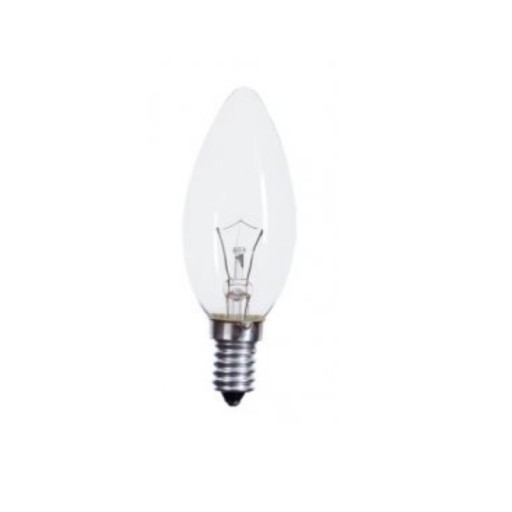 VYSOKOTEPLOTNÁ sviečková žiarovka SOLEO 40W B35 E14 230V 420lm 2700K