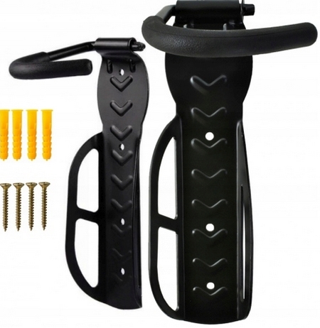 DRŽIAK NA BICYKLE VEŠIAK NA BICYKEL NÁSTENNÝ HÁK SILNÝ do 30 kg + kolíky