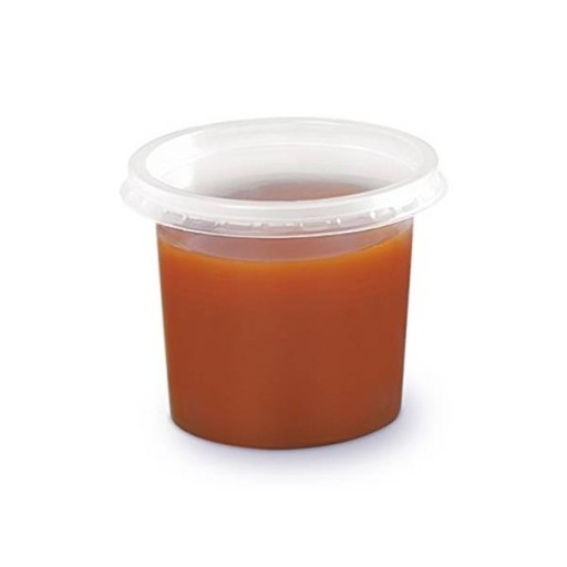 Okrúhla nádoba 125ml PP, 100 ks na omáčky a dipy