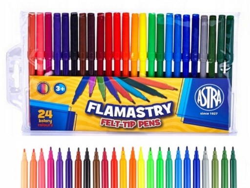 Fixky SET 24 COLORS ASTRA školské fixky
