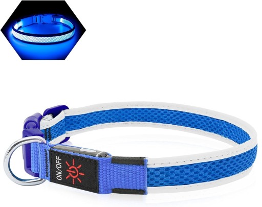 LED GOLÍK PRE PSA Veľkosť L MODRÁ DO 60 CM