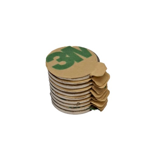 Neodymový magnet 12x1 mm s 3M lepiacou páskou 10 ks.