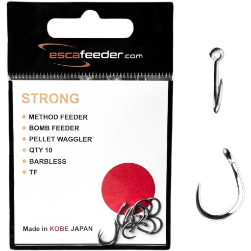 Háčiky bez protihrotu Method Esca Feeder Strong, veľkosť 10