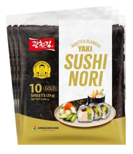Riasy Riasy Yaki Nori Sushi Silver 3x10 ks, 30 listov
