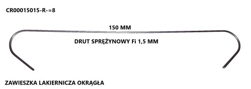 Prívesky farby S CR00015015-R=8 50 ks.