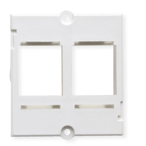 BACHMANN Rám pre 2x Keystone moduly, biely