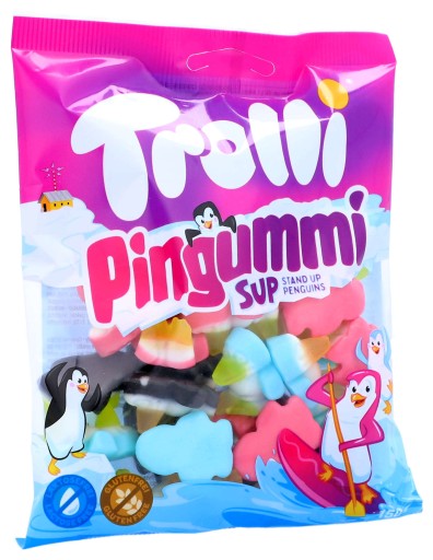 Bezlepkové ovocné marshmallows TROLLI Penguins