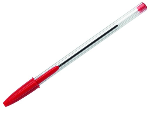 ČERVENÝ GUĽOVÝ BOD 1,0 MM BIC CRISTAL MEDIUM tradičný x 10