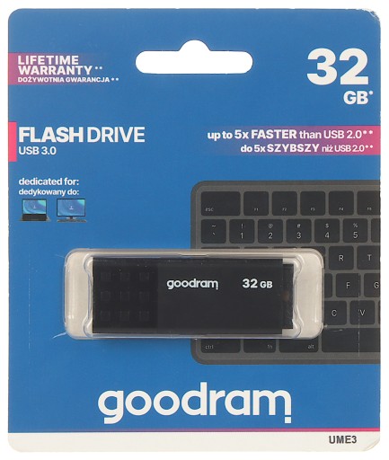 GOODRAM Pendrive UME3 32GB USB 3.0 čierny