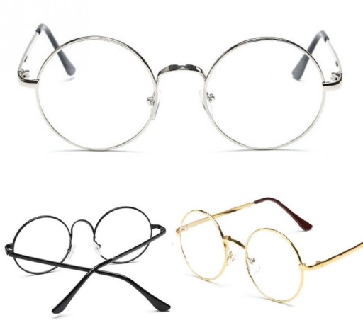 NERDY LENONKI HARRY POTTER okrúhle STRIEBORNÉ OKULIARE