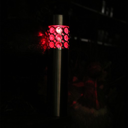 MULTICOLOR strieborná solárna lampa LED LAMPA Goliat