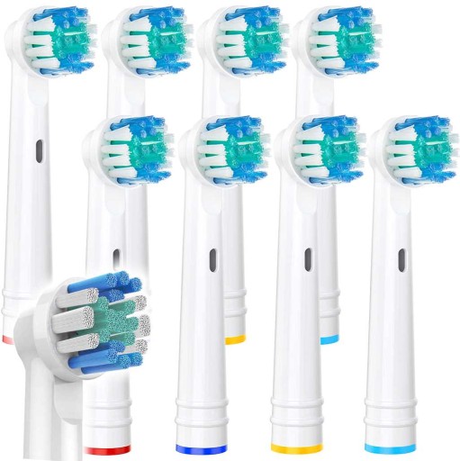 8x NÁHRADNÁ HLAVICE KEFEK ORAL-B FLEXI, BIELA