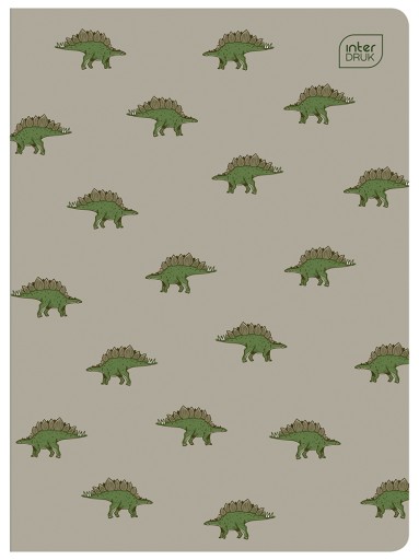 Zápisník A5/32 Mriežka 70g UV Dinosaurs Interprint