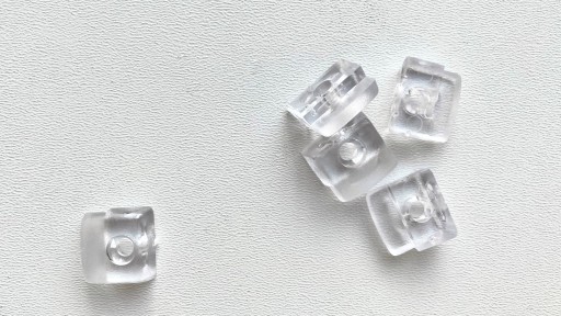 Svorka na sklo na nábytok, bezfarebná, 100 ks