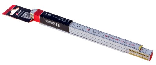 Drevená stavebná skladacia miera, meter, stolárska miera, 1m K2, obojstranná