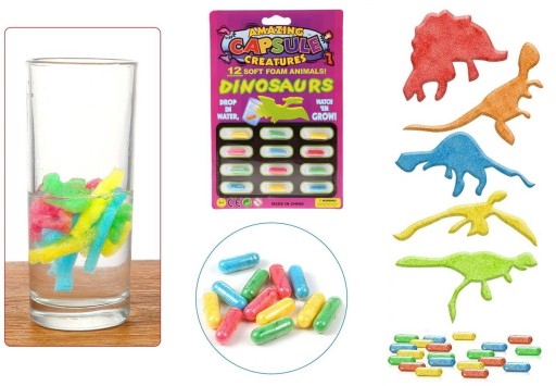 MAGICKÉ KAPSULKY RASTÚCE VO VODE - DINOSAURY